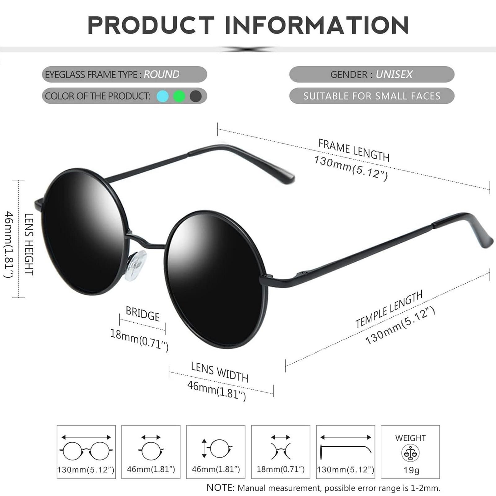 Круглі сонцезахисні окуляри KANASTAL Чоловічі ретро, фото №5