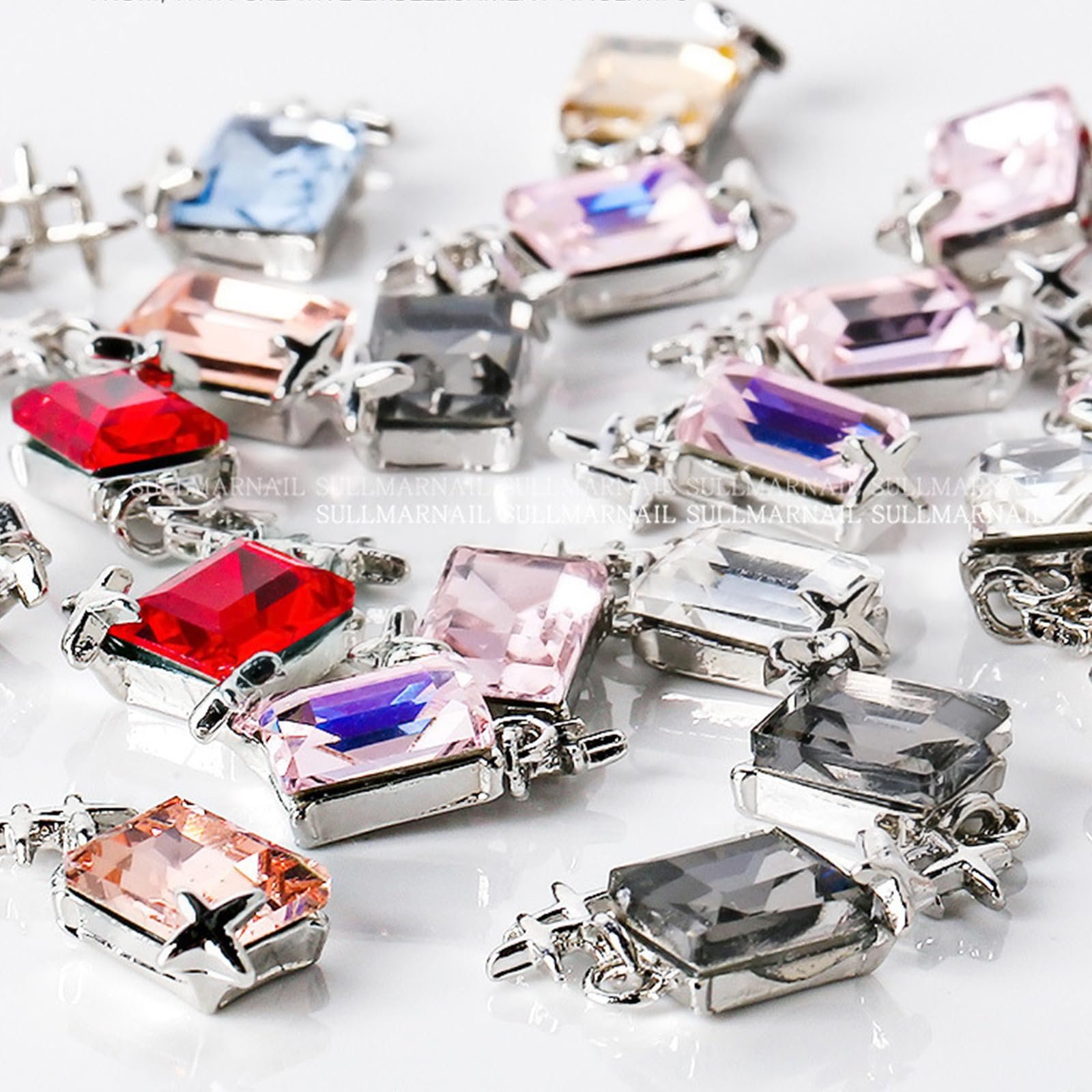 Украшения для ногтей Прямоугольные, 5 шт., фото №9