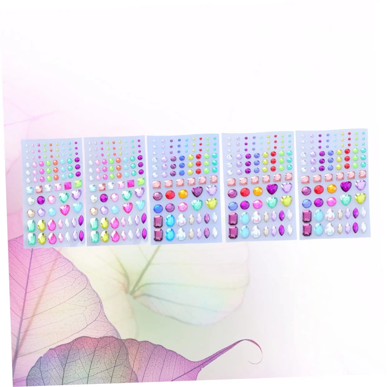 Стразы Lurrose для лица, ногтей, акриловых ногтей, детские наклейки стразы, 10 листов, фото №8