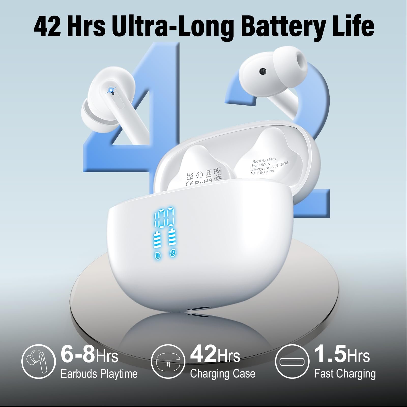 Навушники для перекладу з мікрофоном для подорожей/бізнесу/навчання, фото №6