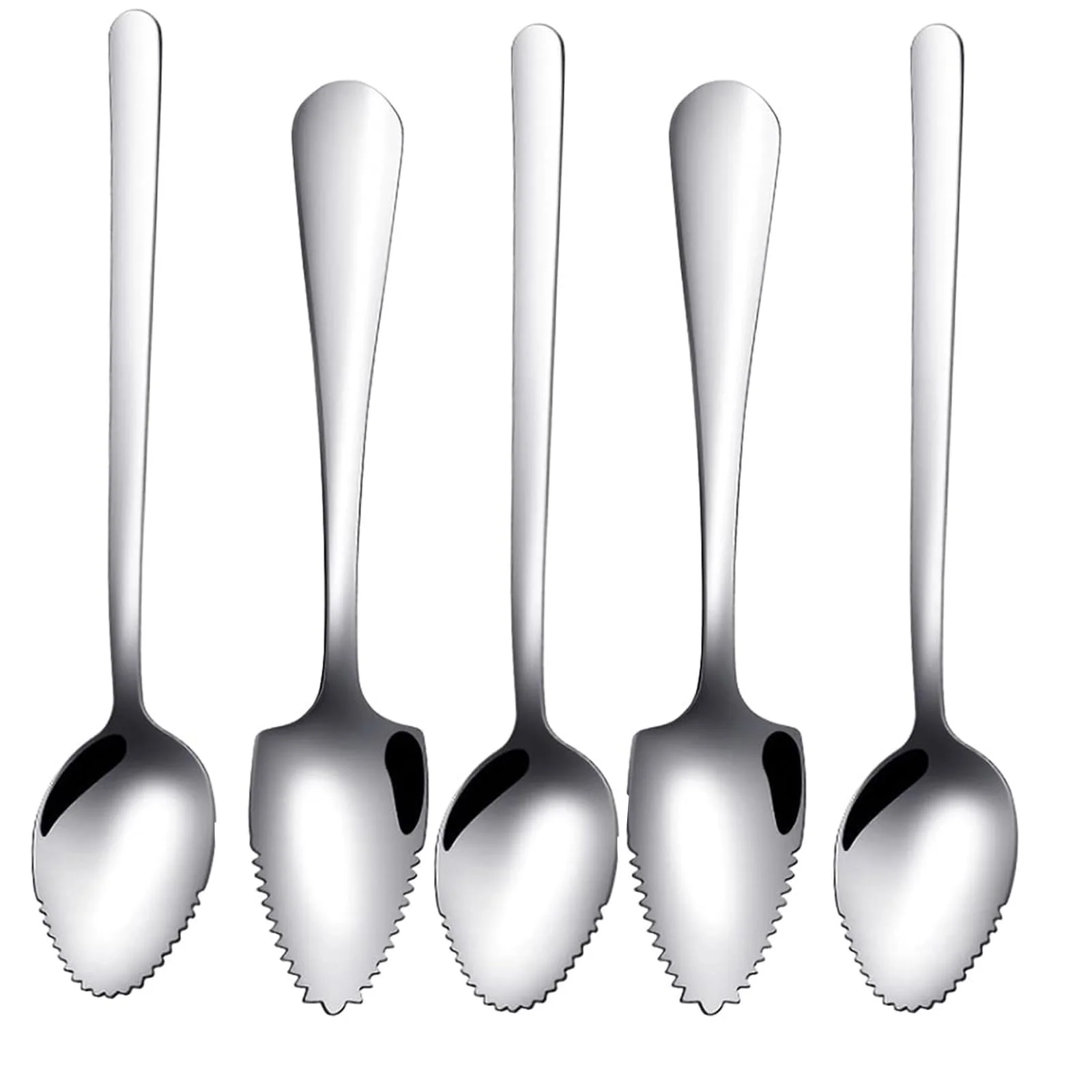 Ложки для грейпфрута Набір 5 шт. нержавіюча сталь, фото №1
