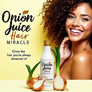 Сок лука для ухода за волосами Onion Hair Miracle: Лечение алопеции, воспаленная, сухая или зудящая кожа головы, выпадение волос, перхоть, истончение волос, сухие или ломкие волосы - Фото 1