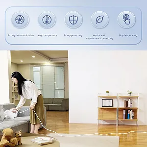 Ручний пароочисник Naroote 1000 Вт IPX4 3.5 бар EU Plug 110-220 В synthetic.ua - Фото 1