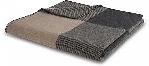 Плед Biederlack Frame Mokka 150 x 200 synthetic.ua - Фото 1