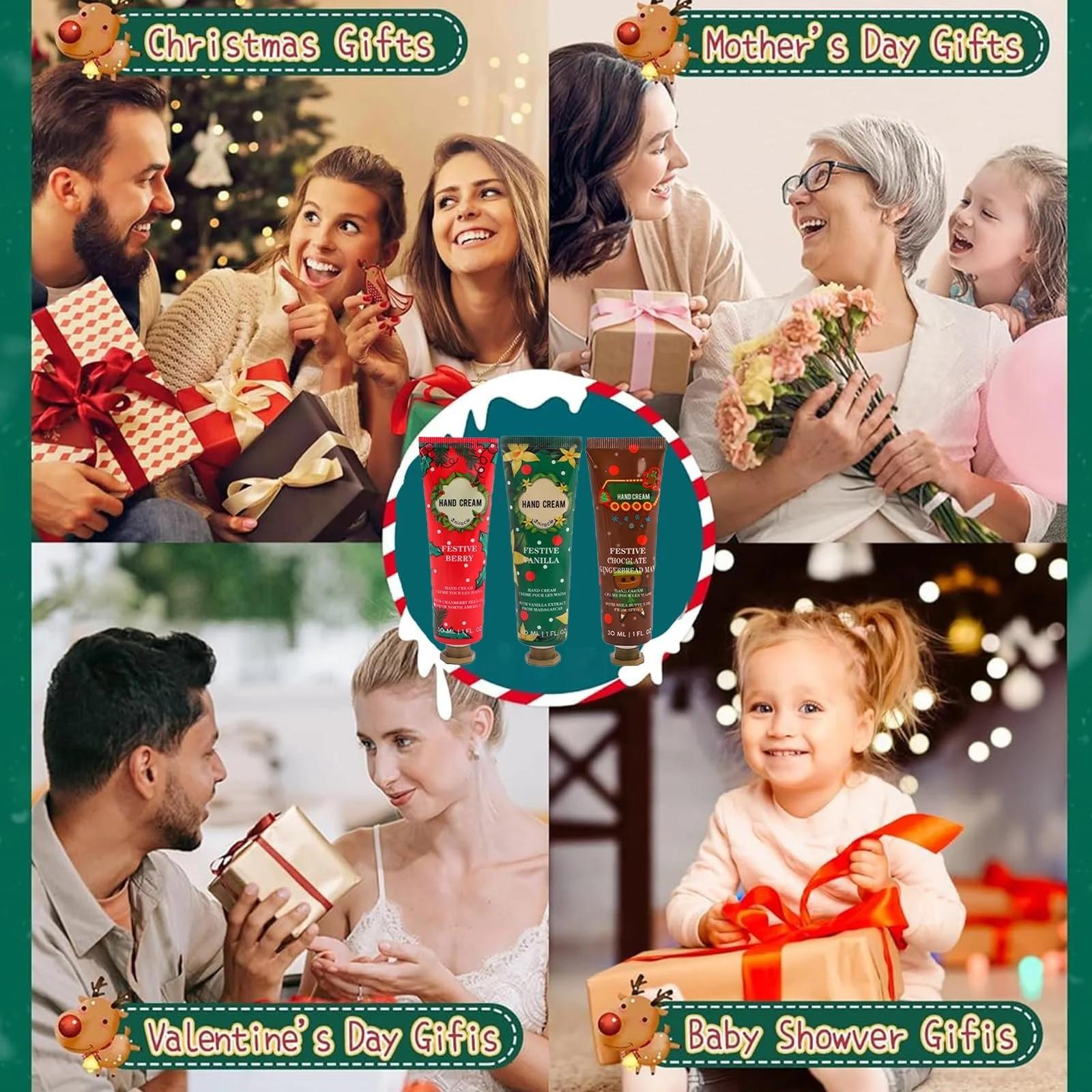 Крем для рук Набор Рождественский Набор Кремов для рук Рождественские подарки Крем для рук Набор 3 шт, фото №7 Крем для рук Набор Рождественский Набор Кремов для рук Рождественские подарки Крем для рук Набор 3 шт, фото №7