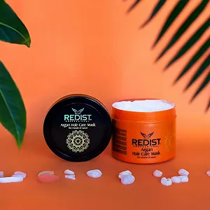 Маска для волос Redist Argan Hair Care 500 мл с Аргановым маслом для Поврежденных Сухих Волос Крем с Блеском synthetic.ua - Фото 1
