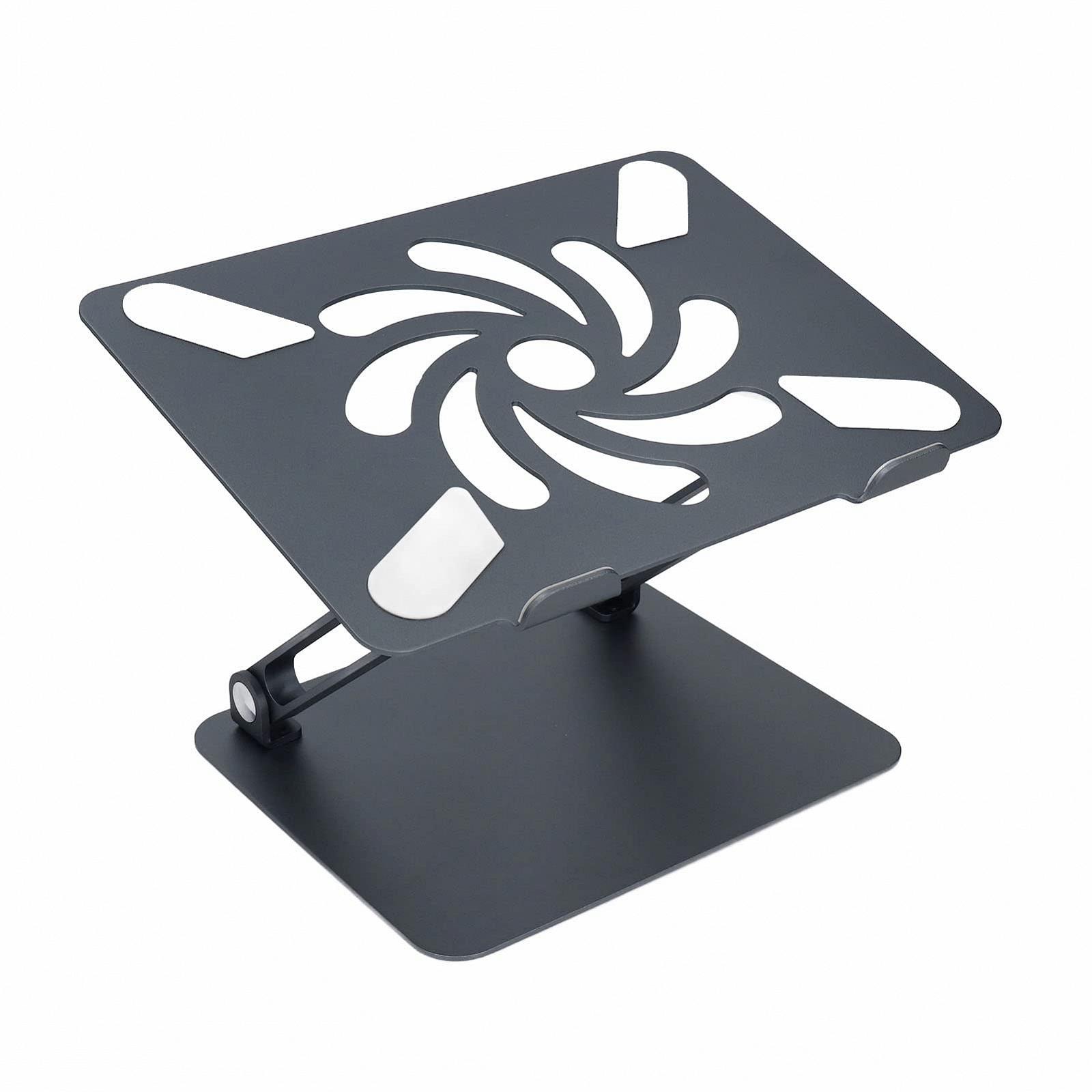 Підставка для ноутбука, алюмінієвий сплав, регульована по висоті, складна, від 15,9 до 17 дюймів, ергономічна, фото №4