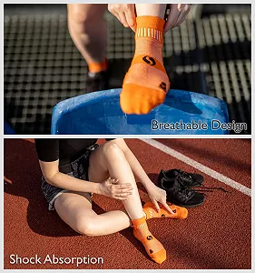 Шкарпетки для бігу Sesto Senso Бавовняні спортивні 3 пари synthetic.ua - Фото 1