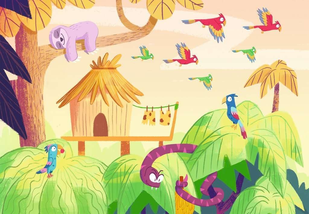 Пазл Ravensburger Puzzle & Play 05593 Jungle Adventures 2 x 24 элемента от 4 лет, фото №2 Пазл Ravensburger Puzzle & Play 05593 Jungle Adventures 2 x 24 элемента от 4 лет, фото №2