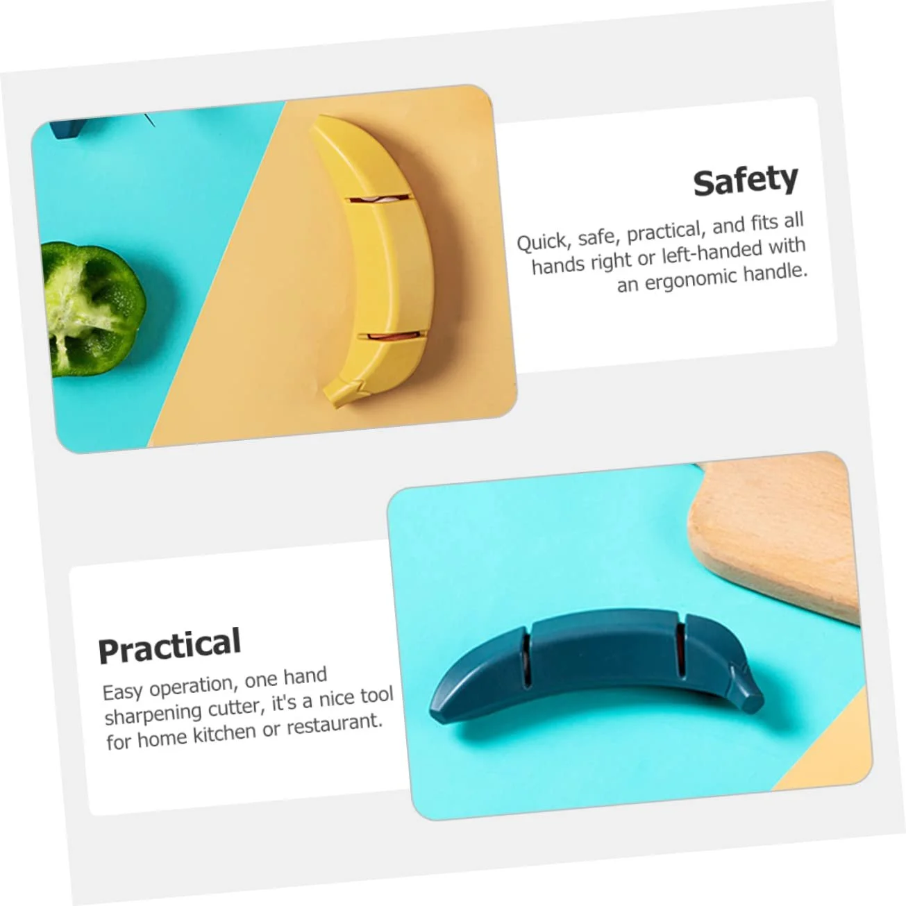 Точильный камень Mobestech кухонный ручной в форме банана нековзная конструкция, фото №6