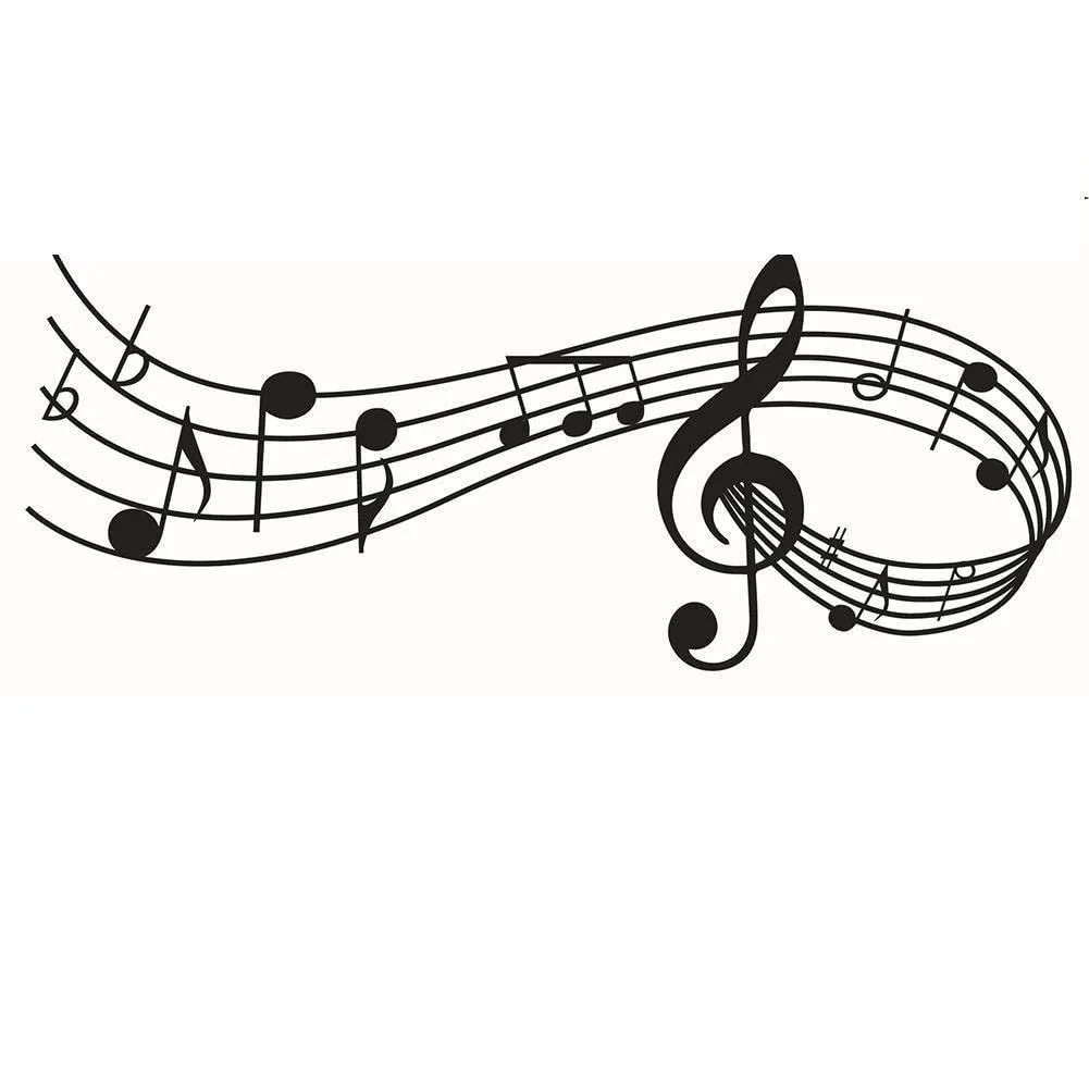 Наклейка на стіну Z6B7 Music Notes Melody 24 x 58 см, фото №1