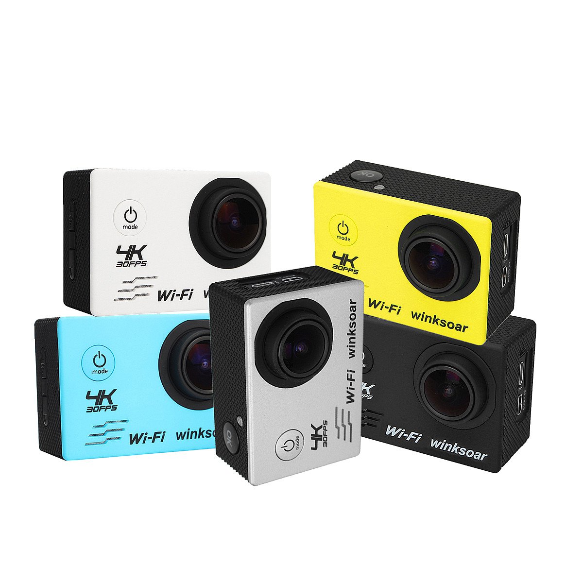 Екшн-камера Masunn Winksoar SJ8000 2.0 дюйма LCD WIFI 4K HD Sport DV Action Екшн-камера з пультом дистанційного керування, фото №2