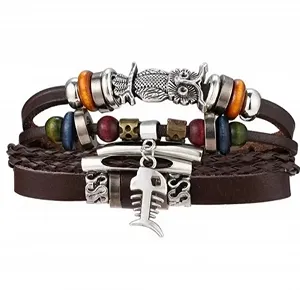 Набір браслетів з екошкіри Сова - Фото 1