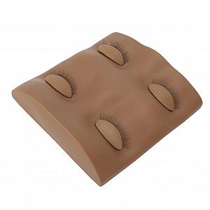 Окуляри Кавовий колір False Eyelashes Extension Practice Mannequin Head with Removable Eyelids Reusable Material Eye Makeup Tools for Beginners - Фото 1