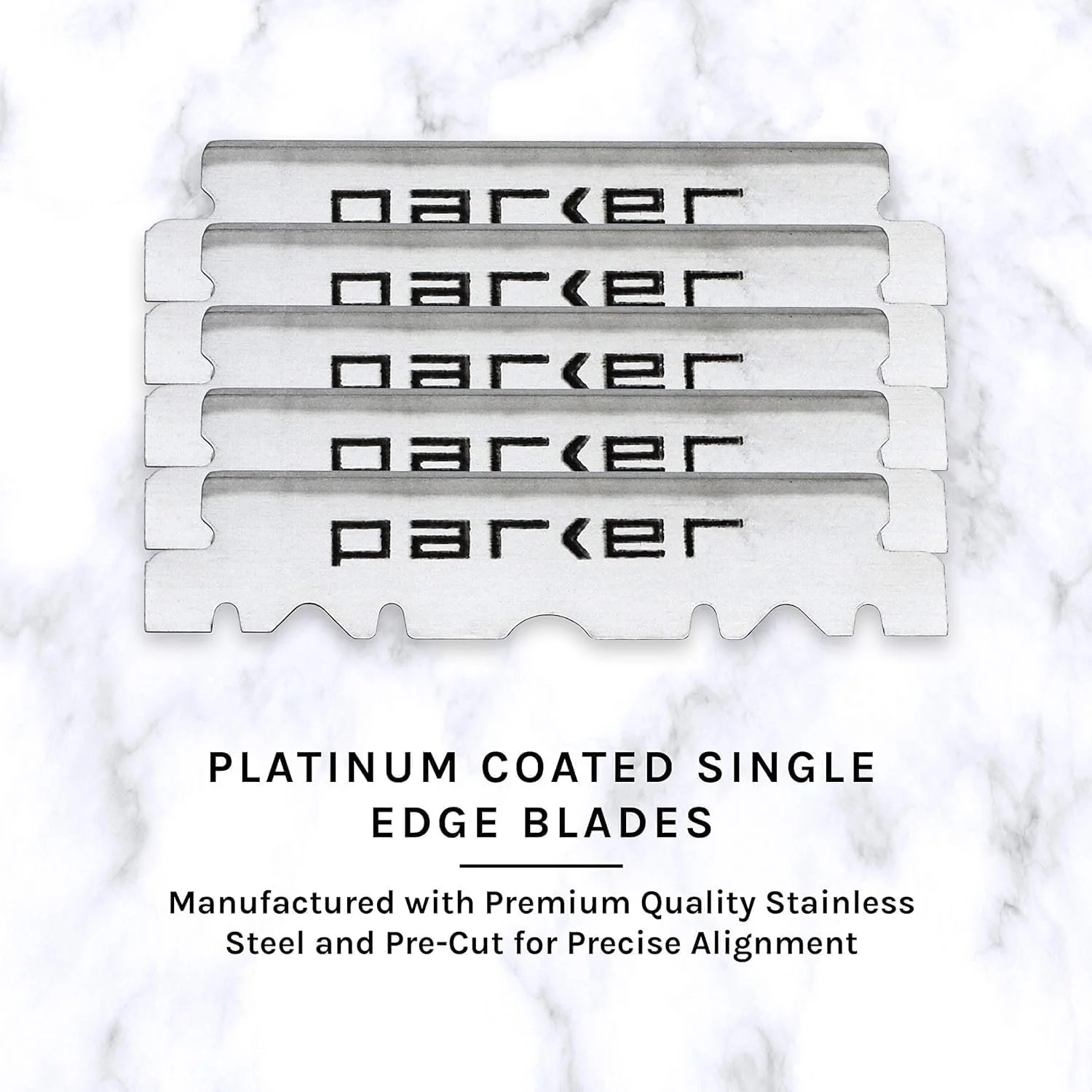Опасная бритва Parker SR1 Stainless Steel с 5 лезвиями Shark, фото №5 Опасная бритва Parker SR1 Stainless Steel с 5 лезвиями Shark, фото №5