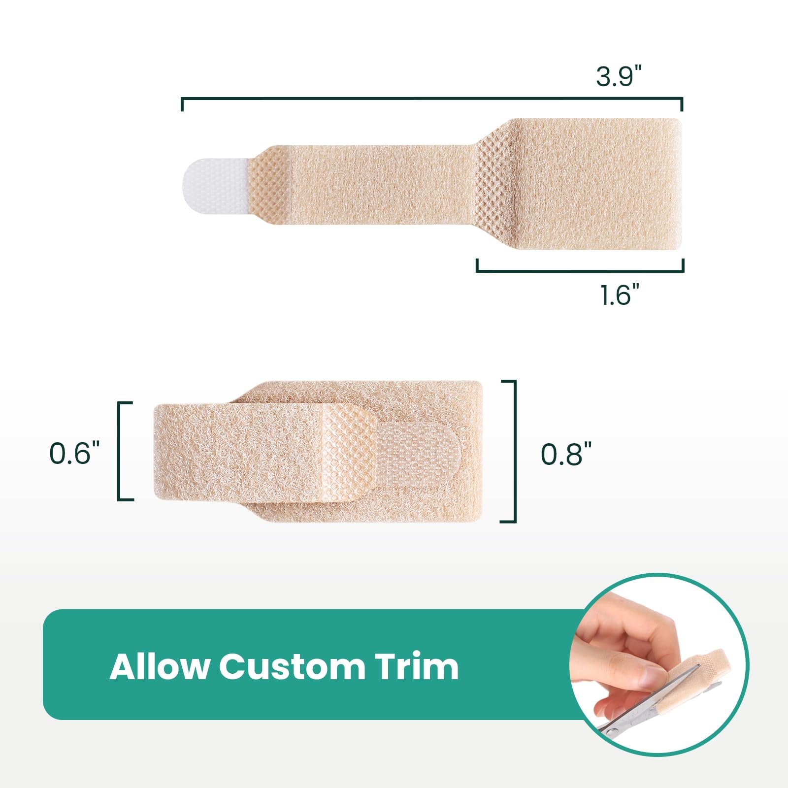 Випрямлячі для молоткоподібних пальців Welnove, бежевий, 16 шт, фото №6 Випрямлячі для молоткоподібних пальців Welnove, бежевий, 16 шт, фото №6