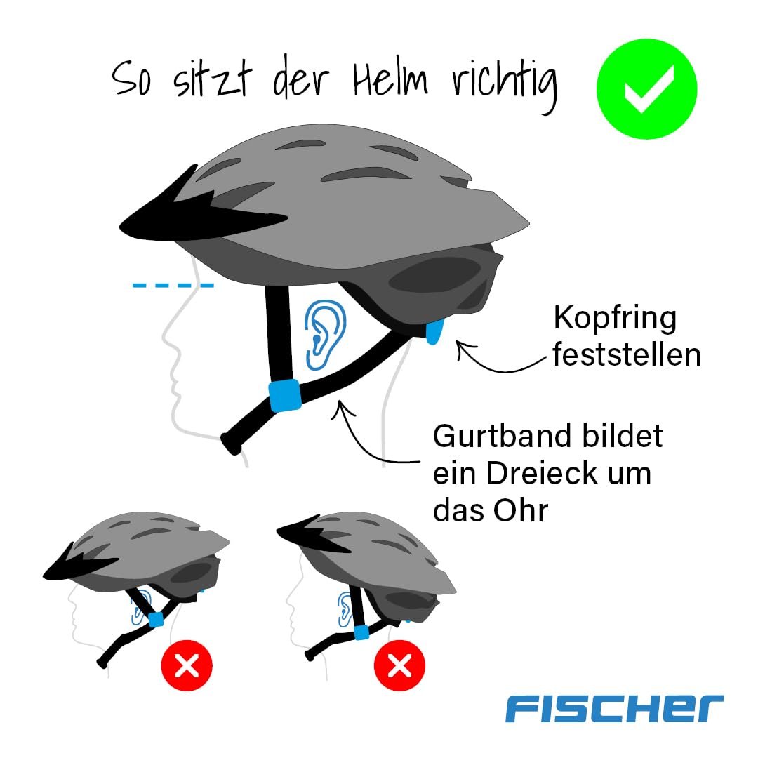 Шлем FISCHER BMX Kids Dirt Bike Plus с интегрированным LED задним фонарем, фото №12