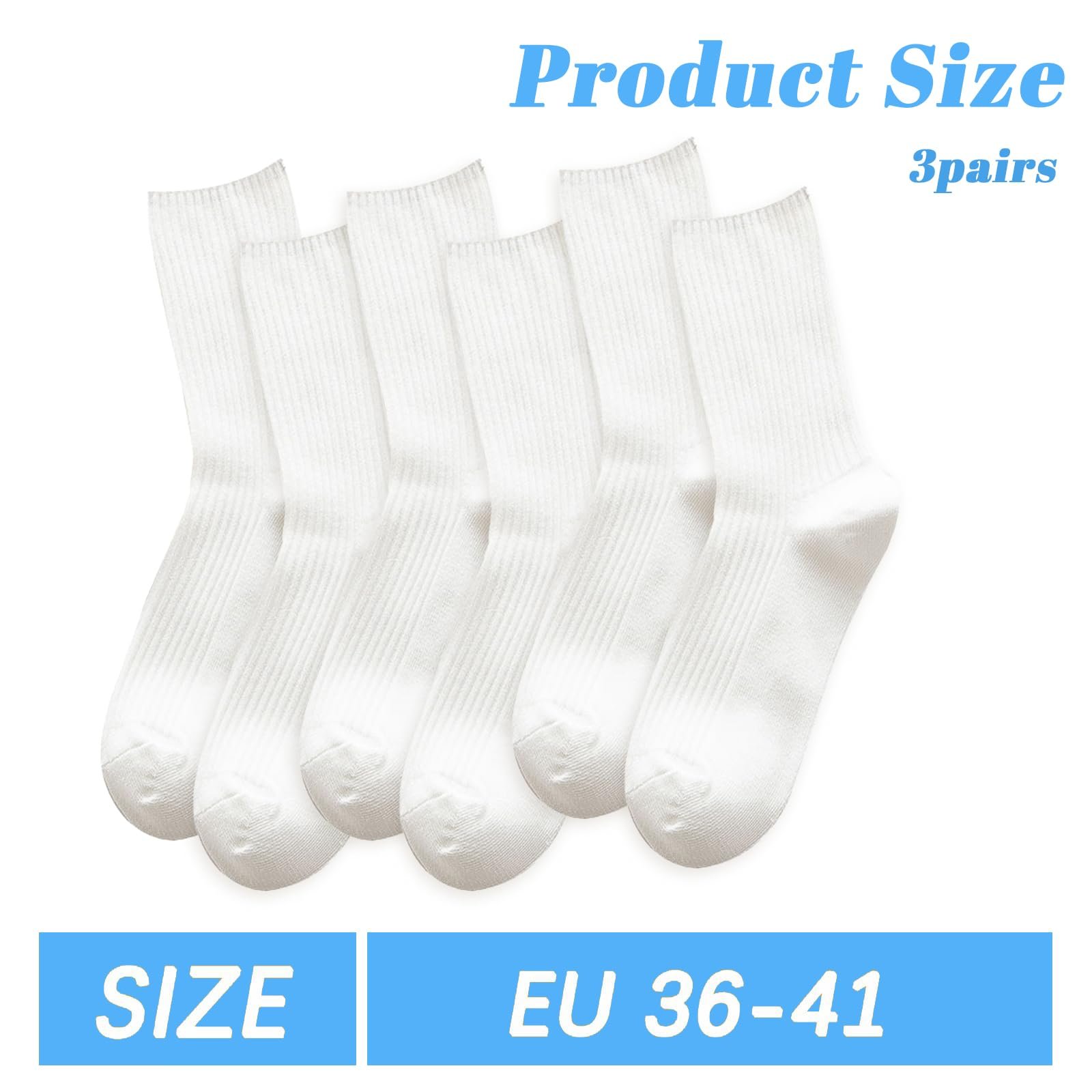 Жіночі шкарпетки Crew 3 пари Бавовна, фото №2