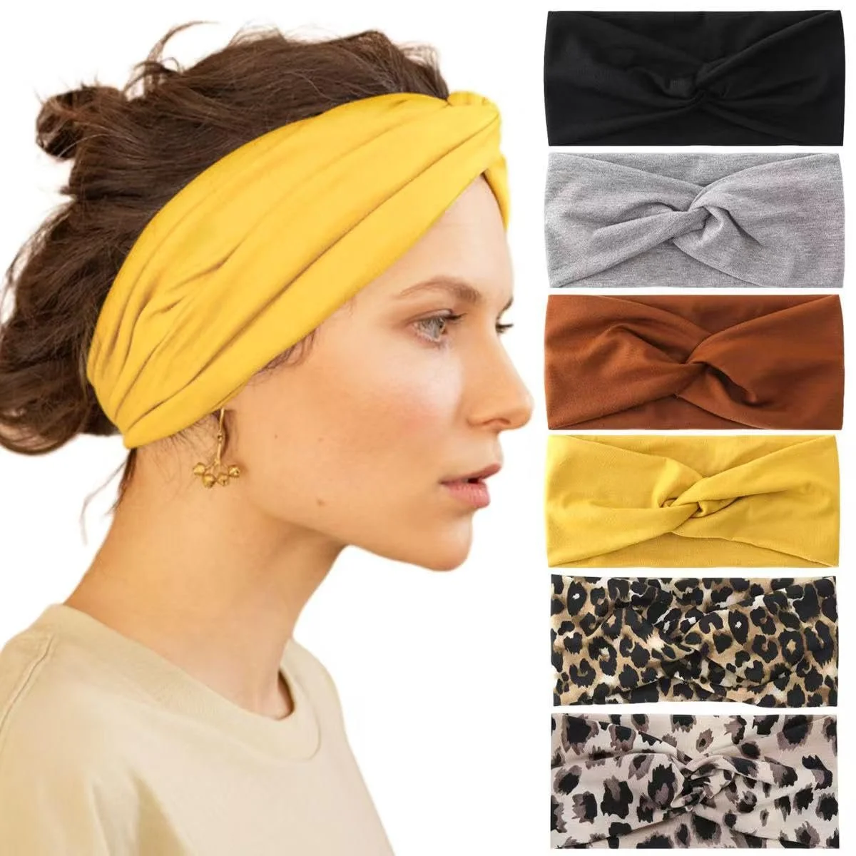 Набір пов'язок на голову 6 штук, фото №1