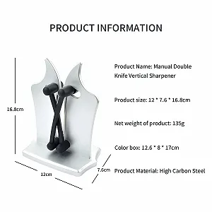 Точило для ножів ручна професійна з присоскою стрижні з вуглецевої сталі для прямих та серрейторних лез synthetic.ua - Фото 1