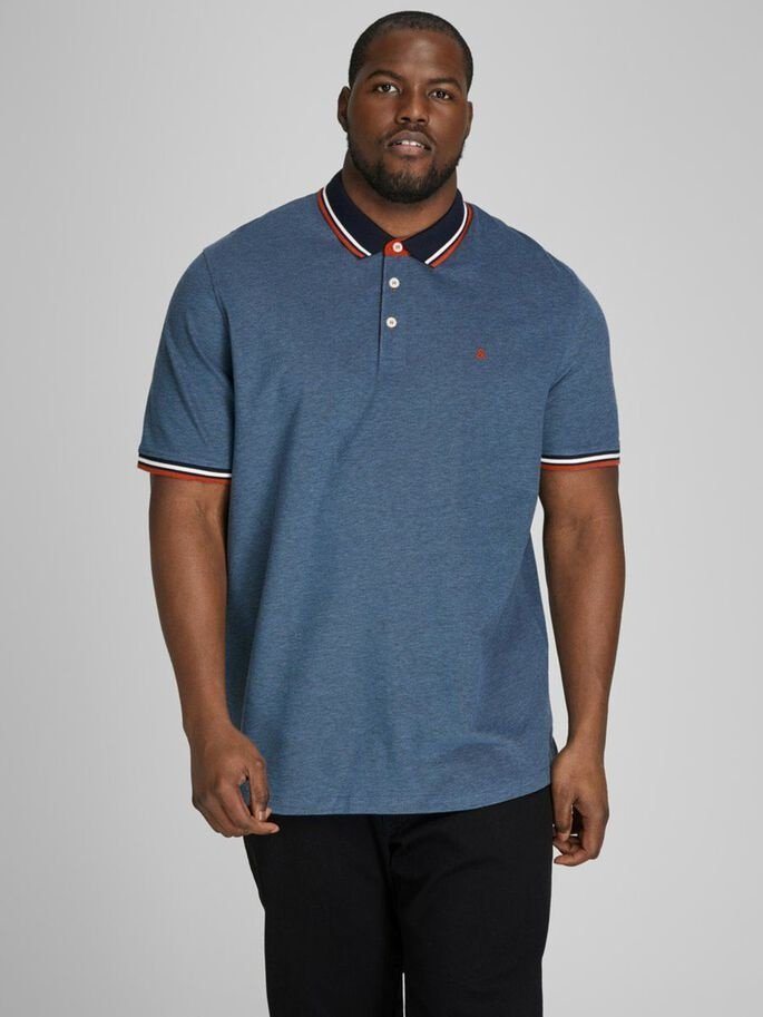 Рубашка-поло Jack&Jones PS 12143859 Джинсово-синий 2XL, фото №1