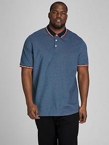 Поло JJEPAULOS POLO SS NOOS PS 12143859-Denim Blue-Detail:PS Jack&Jones Темно-синій 3XL - Фото 1