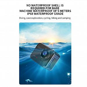 Екшн-камера iFutniew Mini 4K60fps Ultra HD 16MP WiFi 145° 10M Waterproof Case Sport DV Синій synthetic.ua - Фото 1