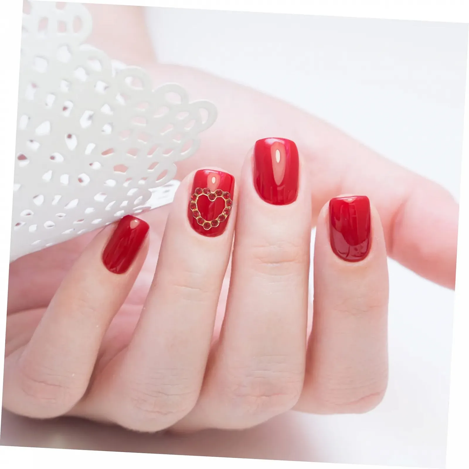 Украшения для ногтей Форма сердца 60 шт. Камни для дизайна ногтей, фото №4