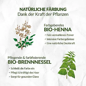 Рослинна Фарба для Волосся LOGONA Naturkosmetik Живильна, Веганська, Мідний Блонд (Blonde), 1 x 100 г (2 шт в упаковці) synthetic.ua - Фото 1