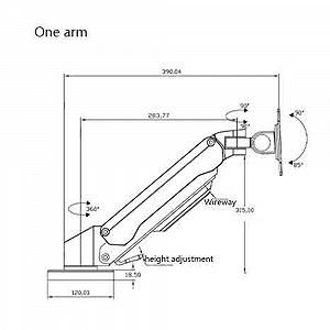 Подставка для монитора Настольная с одним кронштейном для экранов 15-32 дюйма Серебристая synthetic.ua - Фото 1