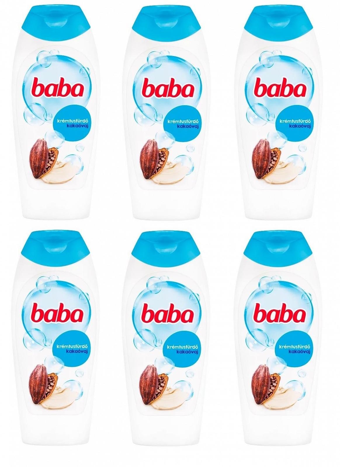 Гель для душу BABA Cocoa Butter Original Hungarian 6 x 400 мл (Упаковка з 6 шт), фото №1 Гель для душу BABA Cocoa Butter Original Hungarian 6 x 400 мл (Упаковка з 6 шт), фото №1