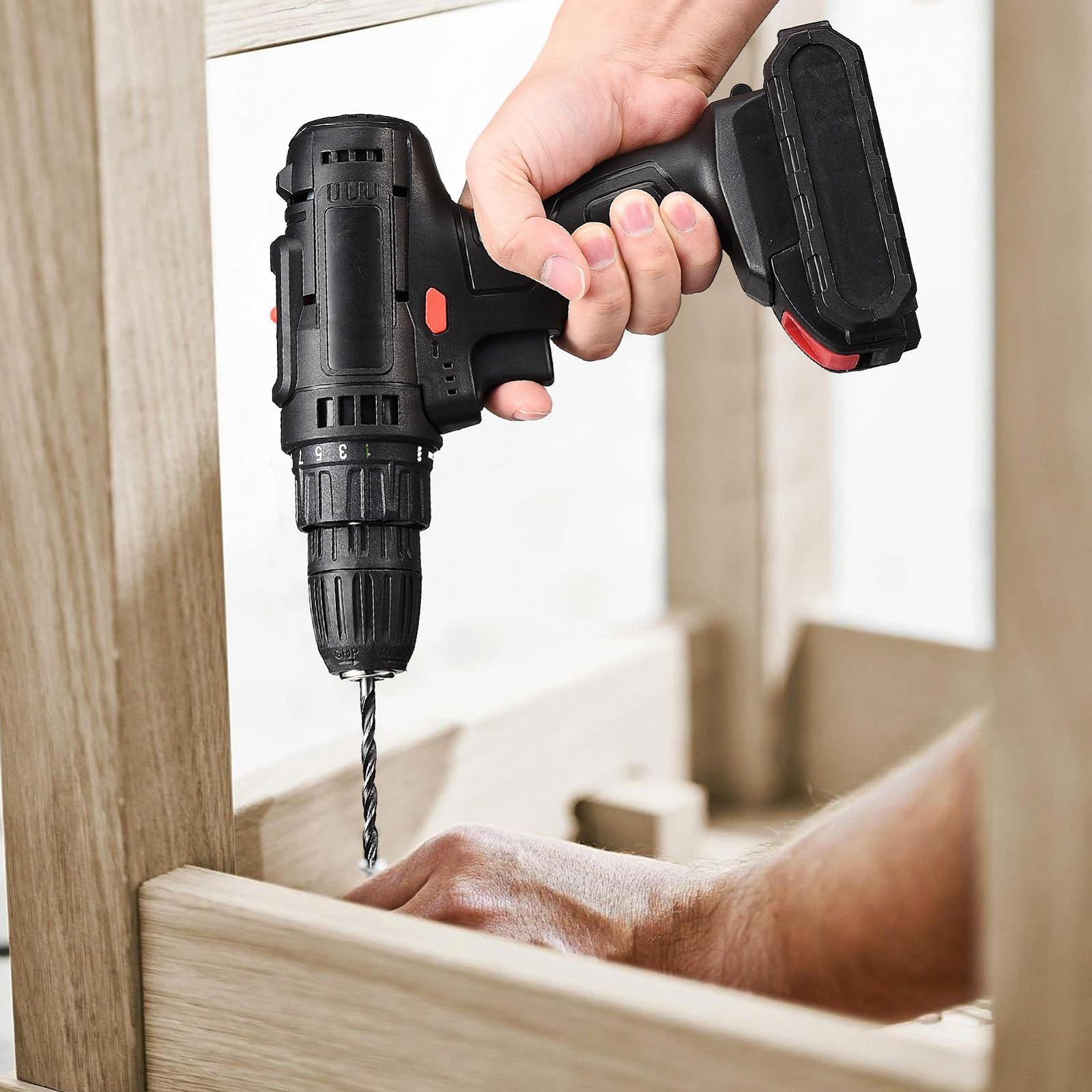 Шуруповерт ADWOLT Аккумуляторный 21 В 1300 мАч 25 + 1 Режимы с LED Подсветкой, фото №4