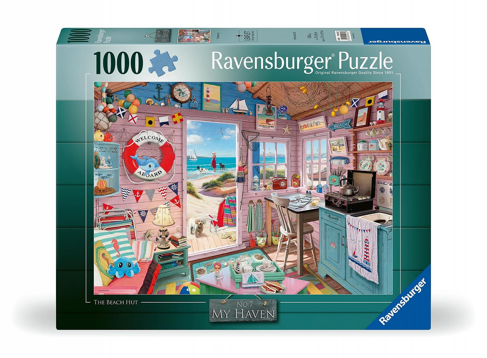 Пазл Ravensburger Nostalgia The Beach Hut 12000032 1000 елементів, фото №2