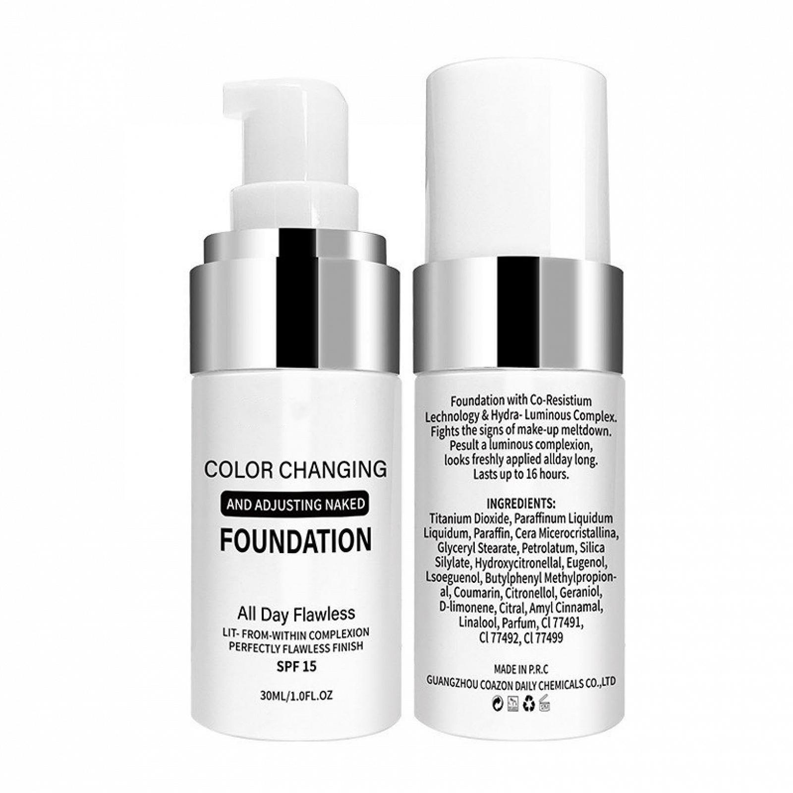 Тональная основа Colour Changing Liquid Makeup Waterproof Natural Blends Moisturising Full Coverage Tinted Sunscreen SPF 15 2 Штуки, фото №7 Тональная основа Colour Changing Liquid Makeup Waterproof Natural Blends Moisturising Full Coverage Tinted Sunscreen SPF 15 2 Штуки, фото №7