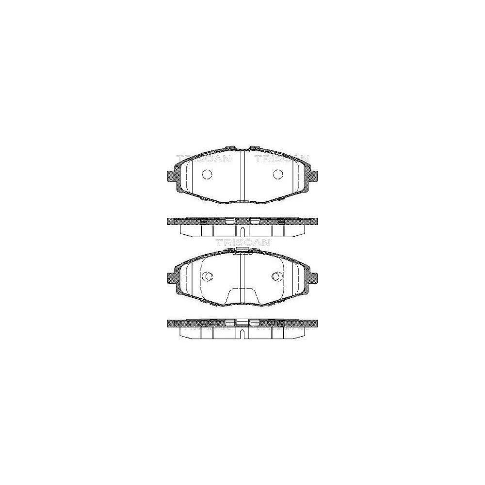Комплект тормозных колодок, дисковый тормоз TRISCAN 8110 21002 для CHEVROLET DAEWOO, фото №1 Комплект тормозных колодок, дисковый тормоз TRISCAN 8110 21002 для CHEVROLET DAEWOO, фото №1