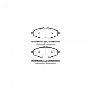 Комплект тормозных колодок, дисковый тормоз TRISCAN 8110 21002 для CHEVROLET DAEWOO - Фото 1