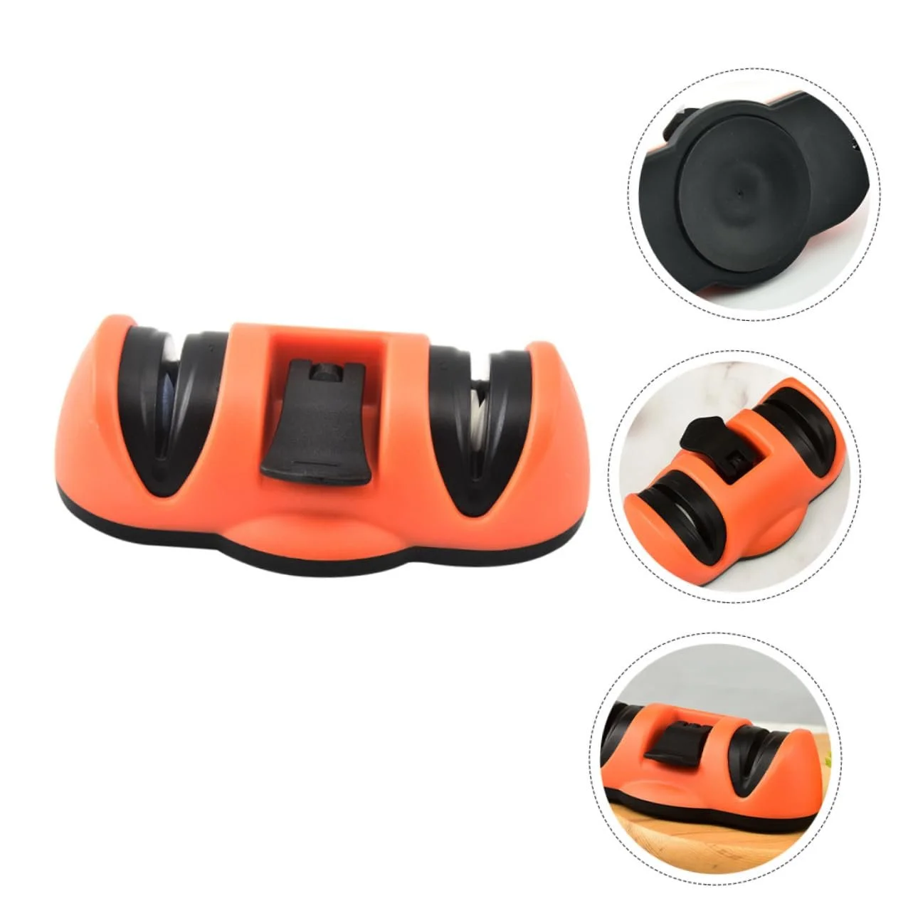 Точило для ножів UKCOCO з вакуумною присоскою 2 слоти, фото №4