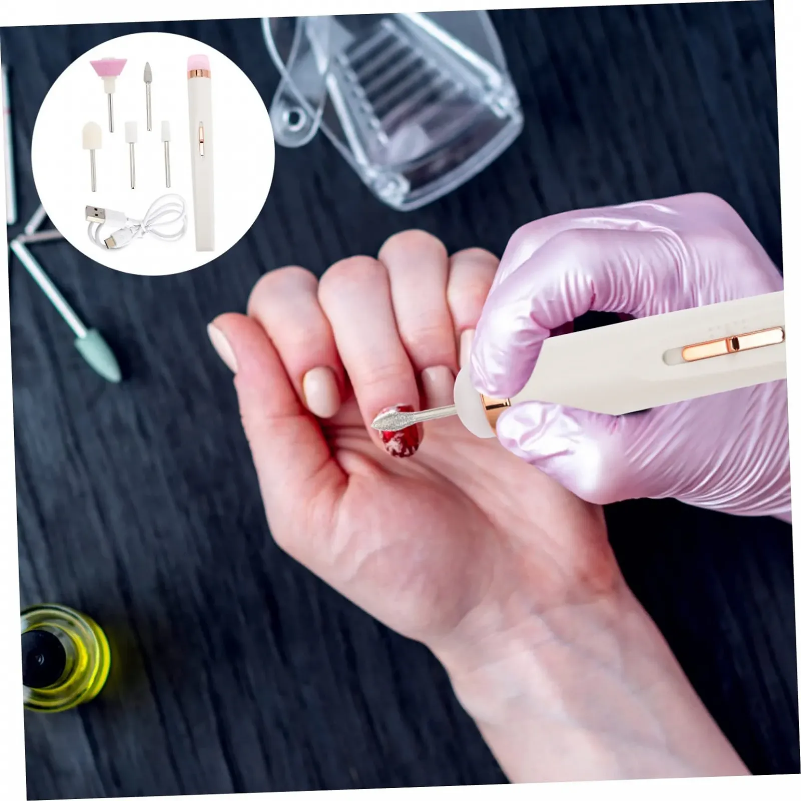 Электрический Набор для Маникюра WRITWAA Professional USB Перезаряжаемый Стильный Дизайн, фото №6 Электрический Набор для Маникюра WRITWAA Professional USB Перезаряжаемый Стильный Дизайн, фото №6