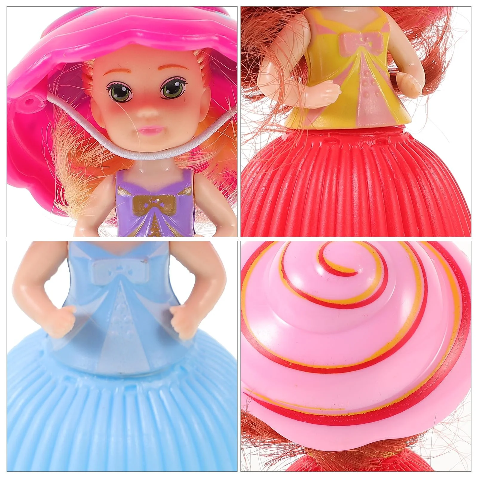Лялька Toyvian Міні Ляльки Принцеси для Дівчаток Іграшка-кекс, 6 шт, фото №3