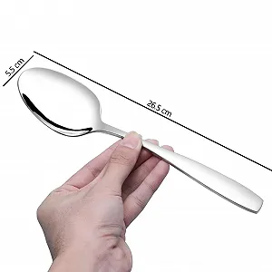 Ложка для сервірування Xyskin, набір 6 шт, велика столова ложка з нержавіючої сталі synthetic.ua - Фото 1