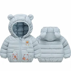 Детская зимняя пуховая куртка MNSWR с мультяшным капюшоном для мальчиков, теплая утепленная верхняя одежда для холодной погоды - Фото 1