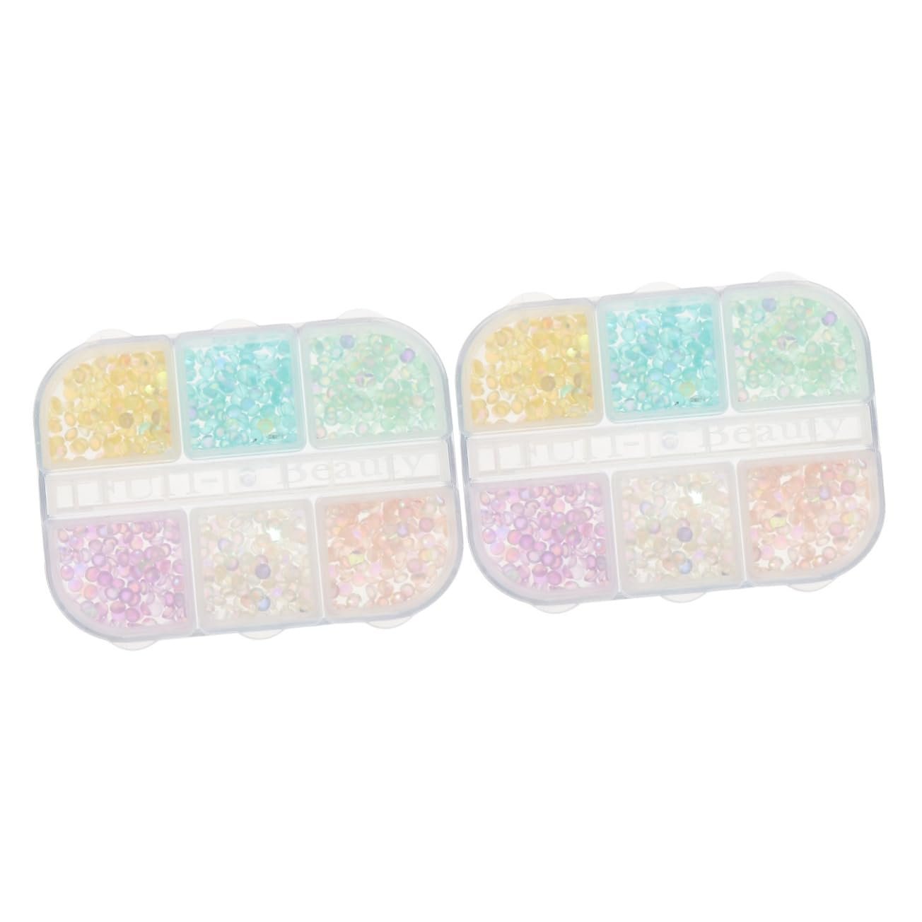 Healvian, 2 коробки, набір для манікюру з смоли для жінок, дівчат, для дому та вечірок, фото №1