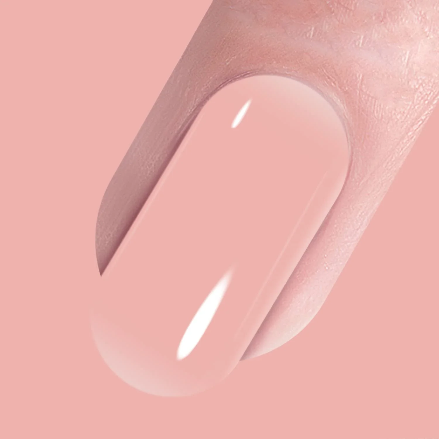 Гель-лак Vishime Nude Pink - Желейний гель натуральний рожевий напівпрозорий Soak Off 16 мл M122, фото №5