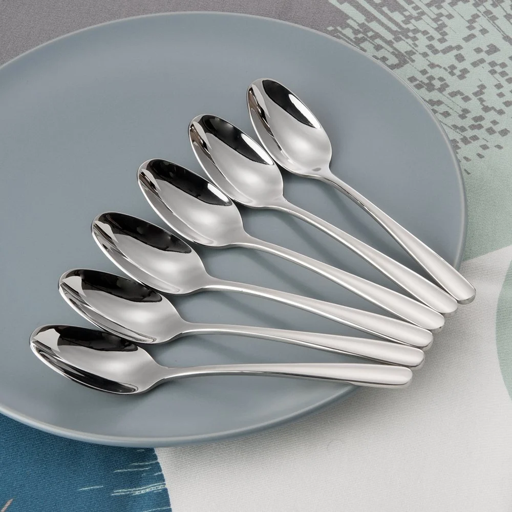 Ложка чайная из нержавеющей стали Набор из 6 штук (18/10 Нержавеющая сталь), фото №9