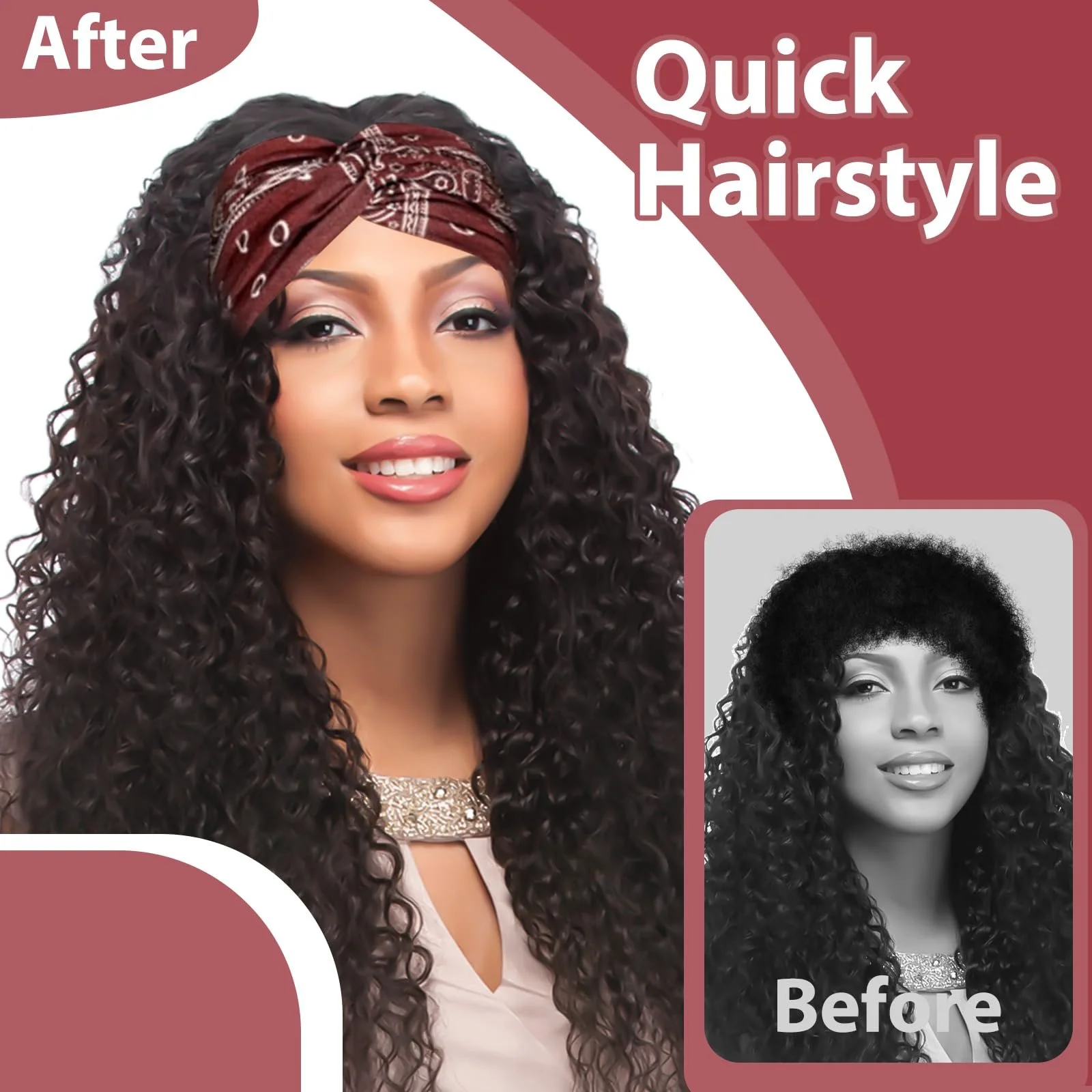 Набір пов'язок на голову жіночих Богемних широких, фото №4 Набір пов'язок на голову жіночих Богемних широких, фото №4