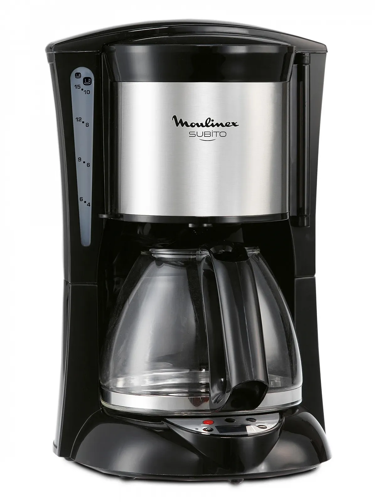 Капельная кофеварка Moulinex Subito FG1105 нержавеющая сталь/черный, фото №1