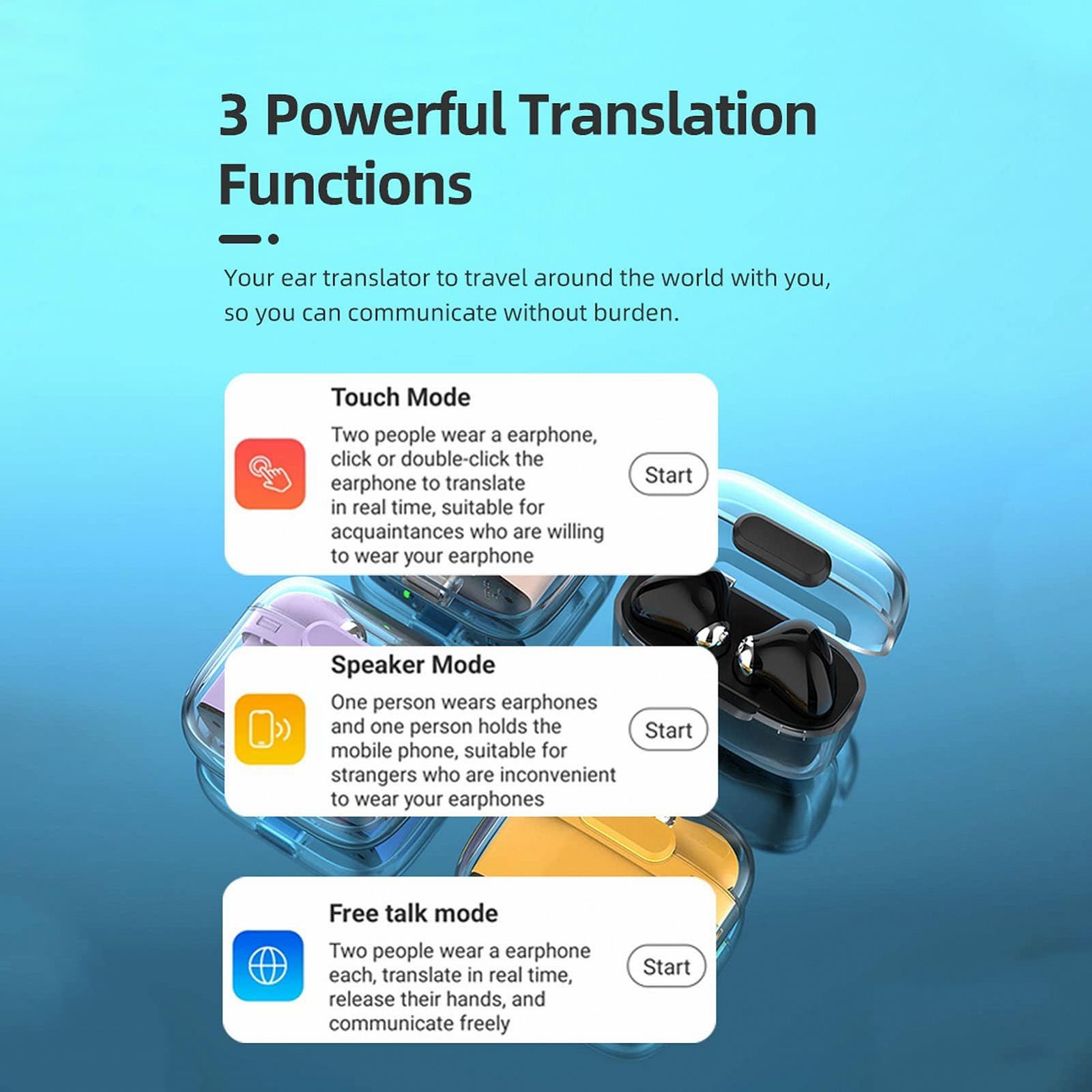 Навушники-перекладачі Black, фото №2 Навушники-перекладачі Black, фото №2