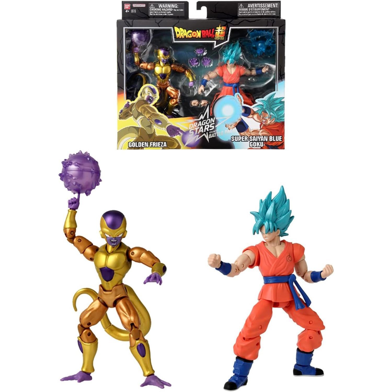 Фігурка Bandai Dragon Ball Super Golden Freezer проти Super Saiyan Blue Goku 17 см, фото №1