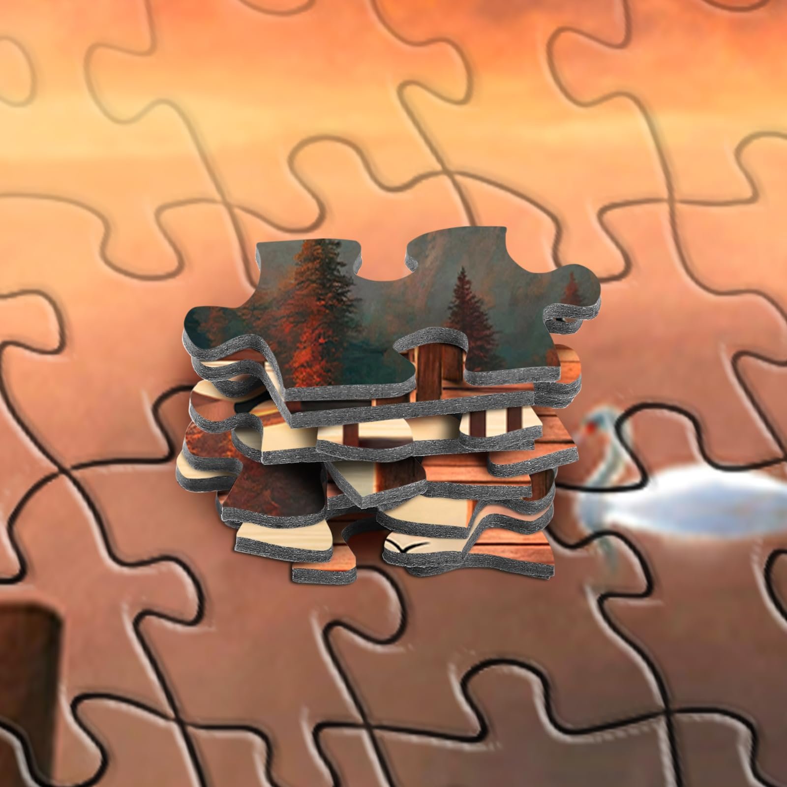 Пазл Bestdon 1000 деталей для взрослых Lakeside Evening Sunset Scenery Cabin 70 x 50 см, фото №5 Пазл Bestdon 1000 деталей для взрослых Lakeside Evening Sunset Scenery Cabin 70 x 50 см, фото №5