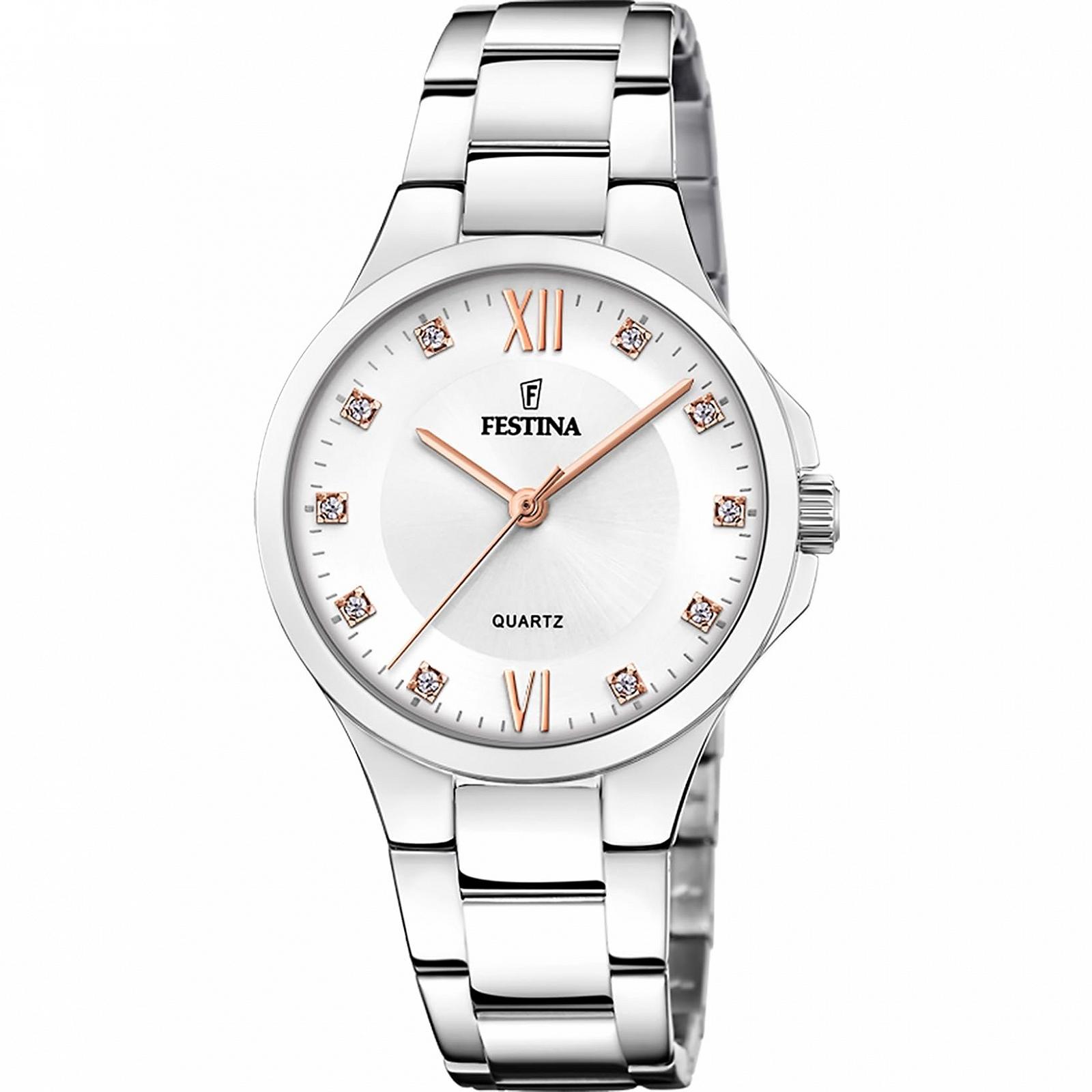 Часы женские Festina F20582/1 Аналоговые Кварцевые Серебристо-серые, фото №2